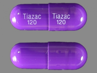 pill-image 24 HR Tiazac 120 MG Extended Release Capsule