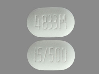 pill-image Actoplus Met 15/500 MG Oral Tablet